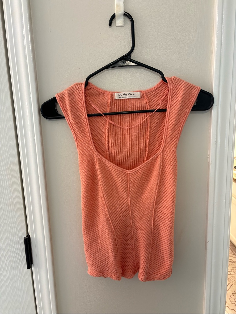 Free People Coral Tank Top